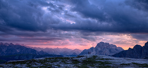 Dolomites - Rifugio Locatelli sunset